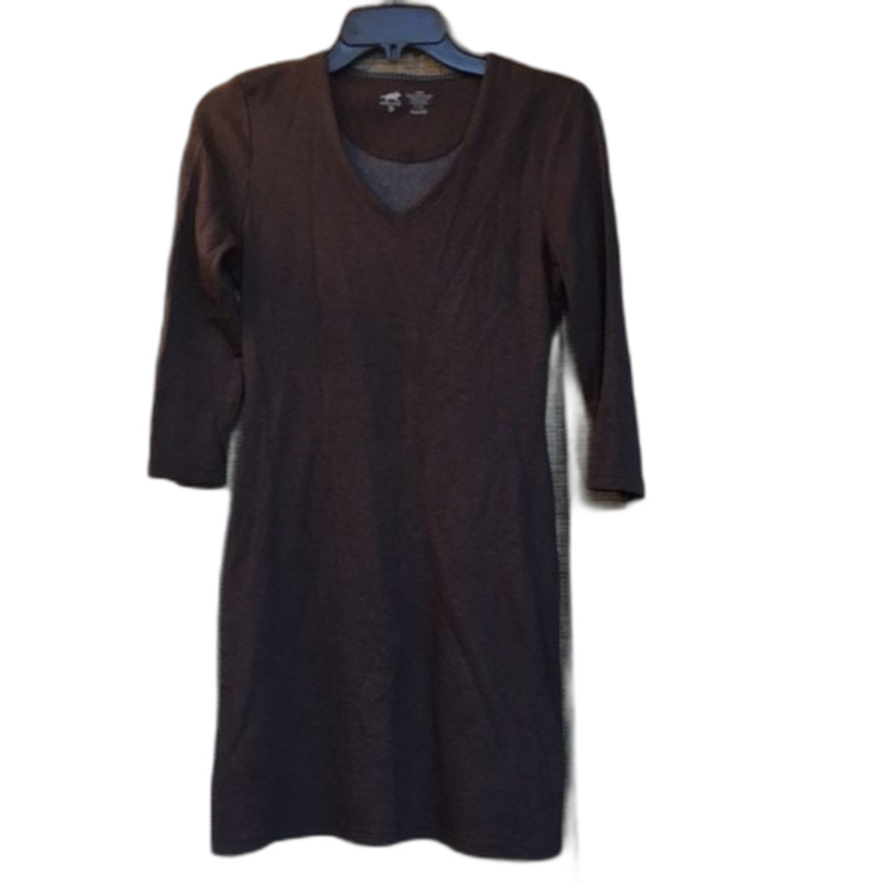 Horny Toad Knit Brown fitted  dress